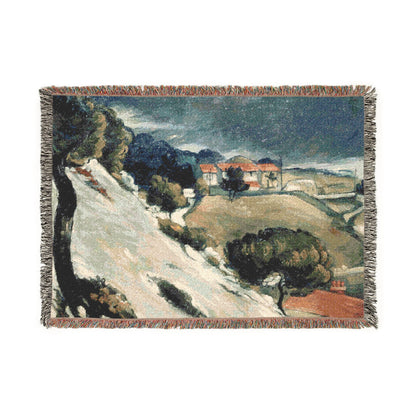 Cézanne, Paul - L’Estaque, Melting Snow (1870) - Woven Blanket