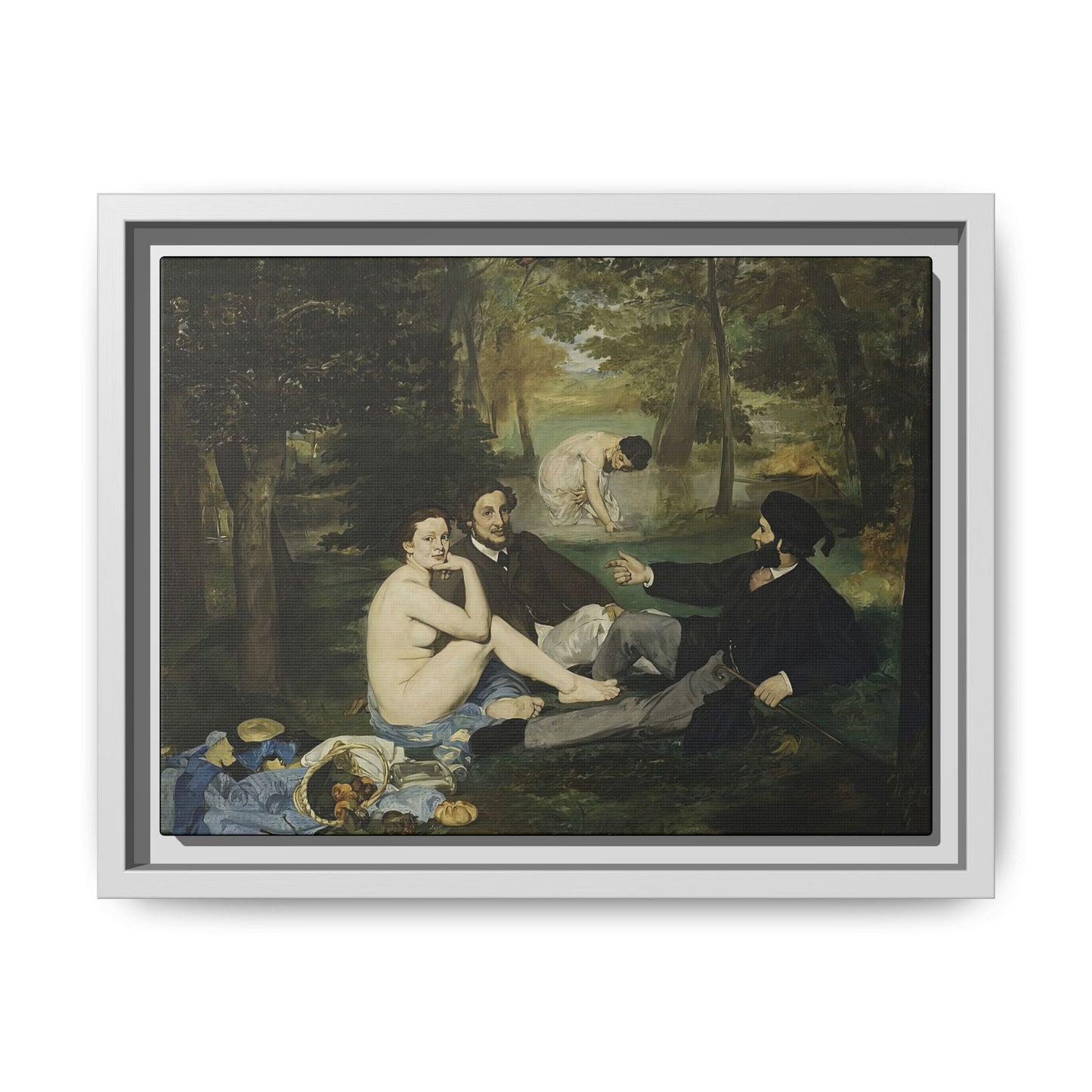 Manet, Édouard - Luncheon on the Grass (1863) - Matte Canvas, Framed