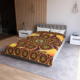 Lion Summer Mandala - Microfiber Duvet Cover