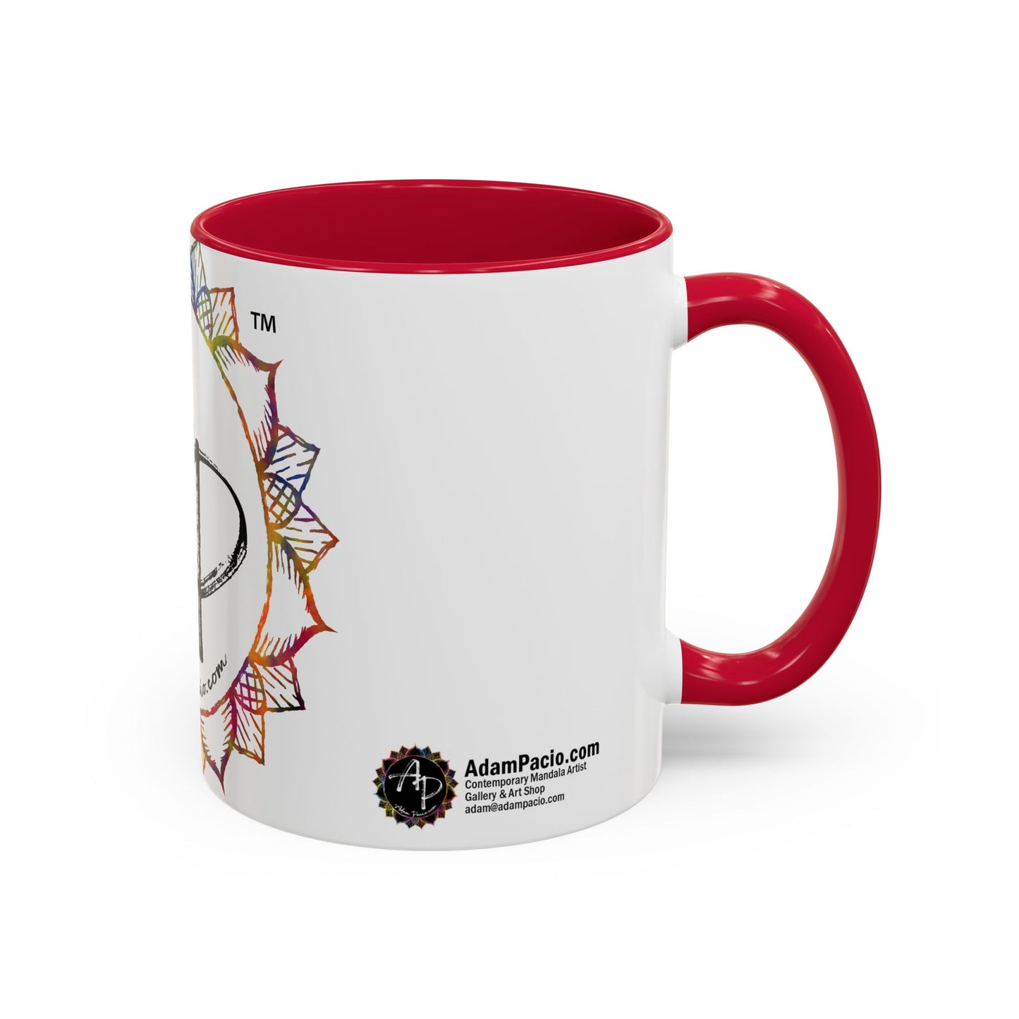 AdamPacio.com - White Logo - Colorful Accent Mugs