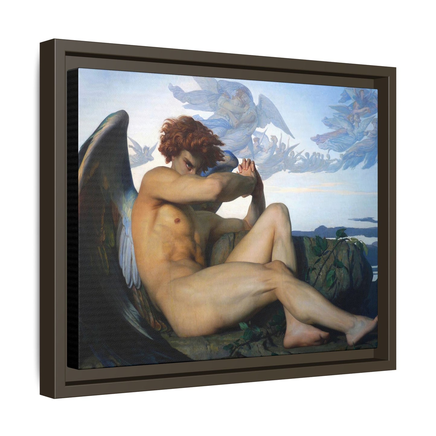 Cabanel, Alexandre - The Fallen Angel (1847) - Matte Canvas, Framed
