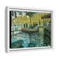 Monet, Claude - La Grenouillere (1869) - Matte Canvas, Framed