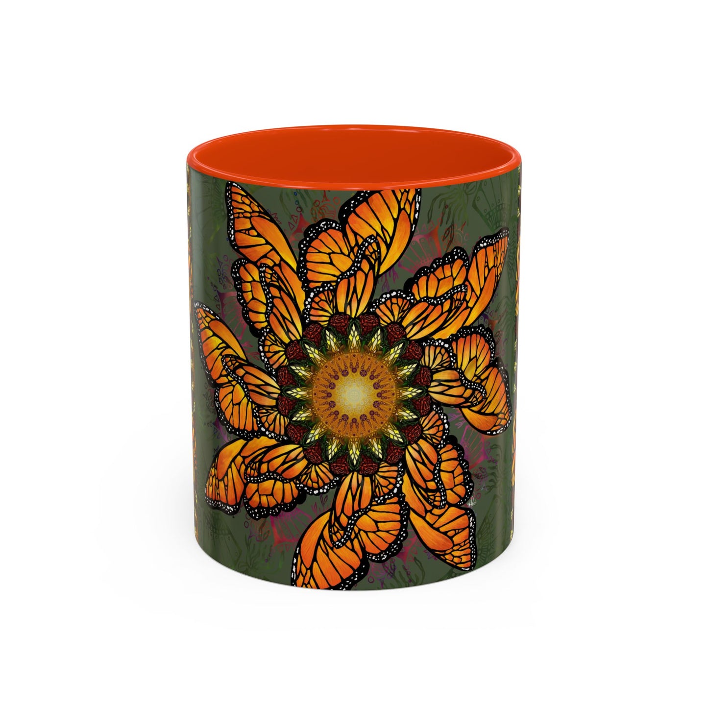 Pacio, Adam - Monarch Butterfly Mandala - Colorful Accent Mugs