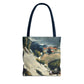 Cézanne, Paul - L’Estaque, Melting Snow (1870) - Tote Bag