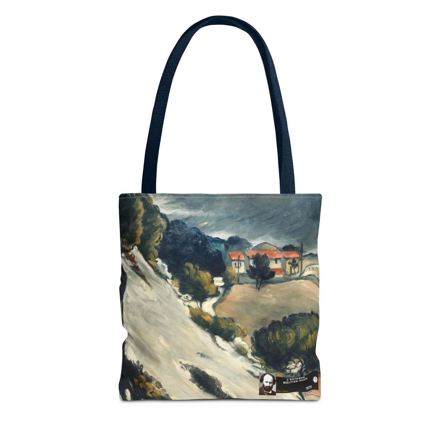 Cézanne, Paul - L’Estaque, Melting Snow (1870) - Tote Bag