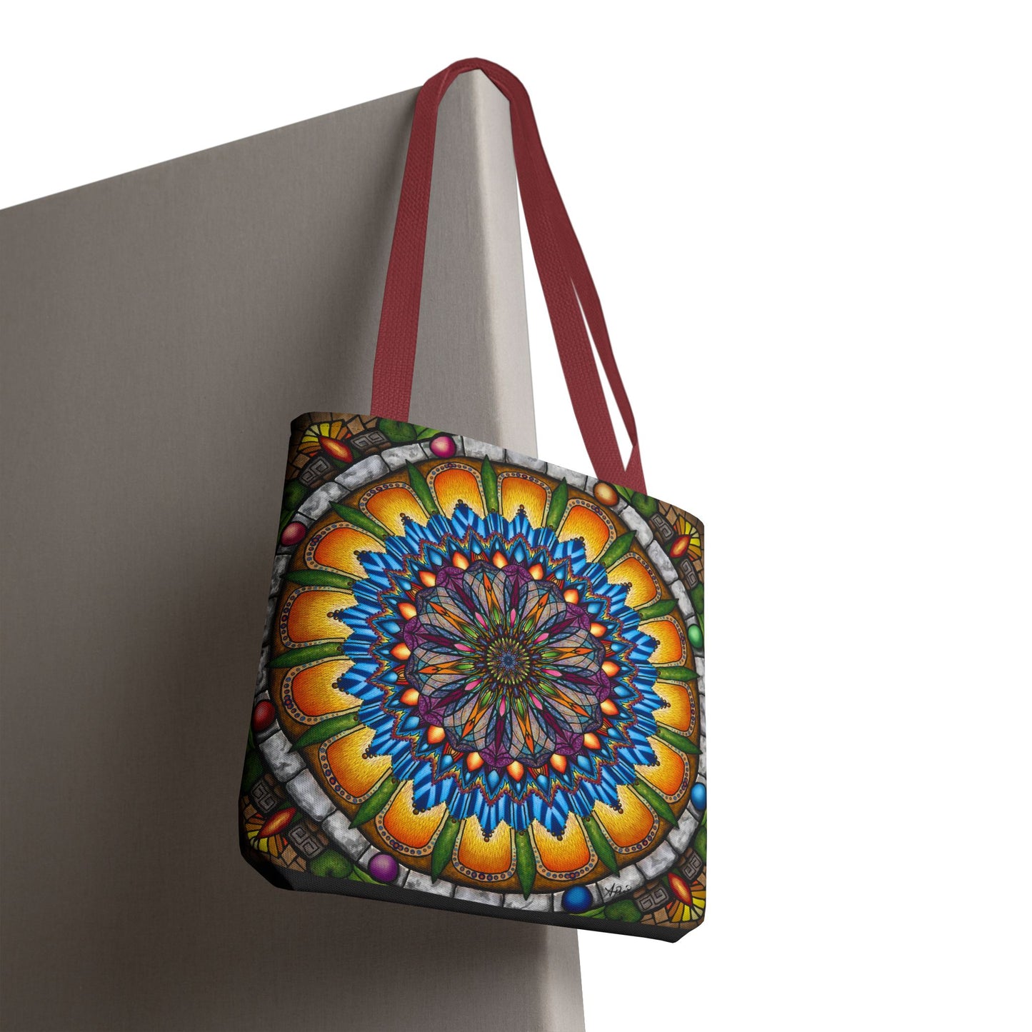 Pacio, Adam - Emerald Arrows Mandala - Tote Bag