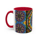 Pacio, Adam - Emerald Arrows Mandala - Colorful Accent Mugs