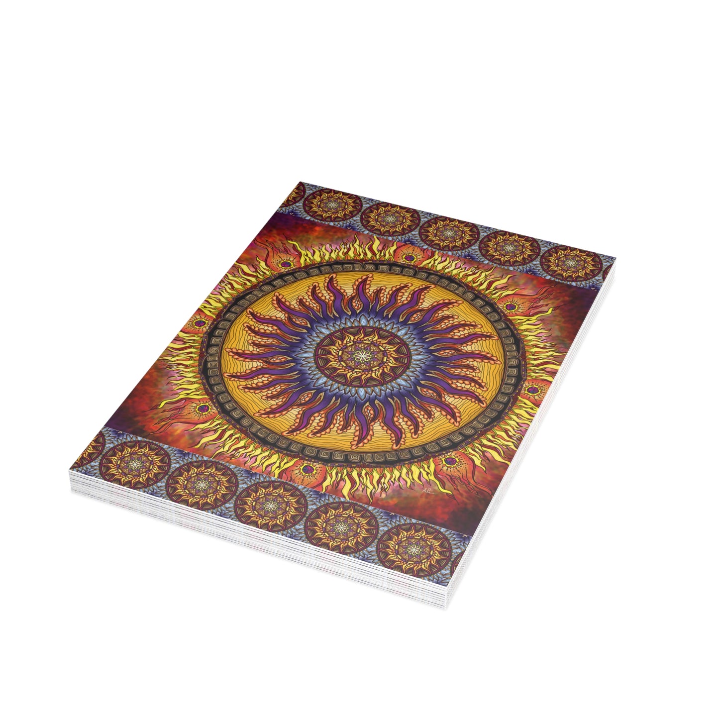 Pacio, Adam - Solar Disc Mandala - Postcard Bundles with Envelopes Included