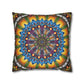 Pacio, Adam - Emerald Arrows Mandala - Suede Square Pillowcase