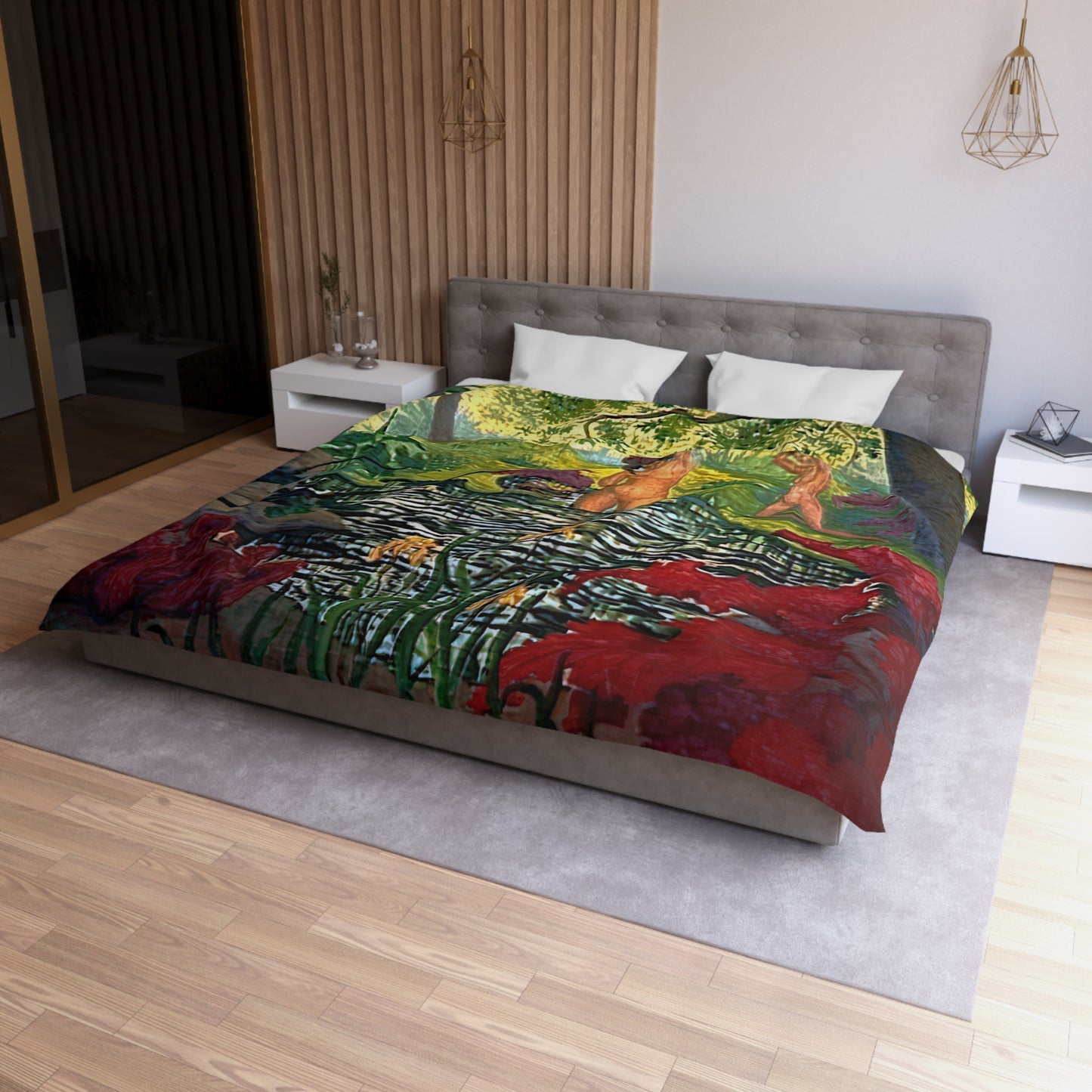 Ranson, Paul - The Lotus Bather (1906) - Microfiber Duvet Cover