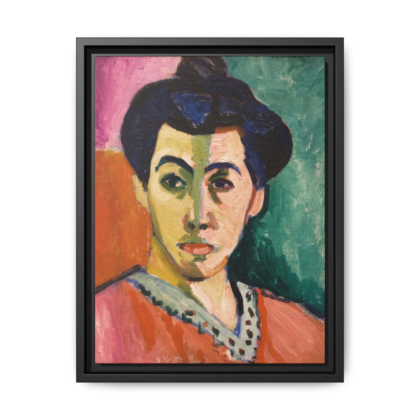 Matisse, Henri - The Green Stripe (1905) - Matte Canvas, Framed