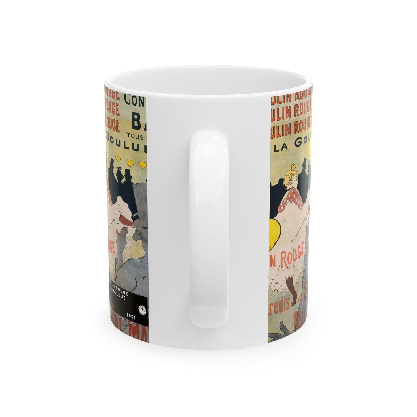Toulouse-Lautrec, Henri - Moulin Rouge - La Goulue (1891) - Ceramic Mug