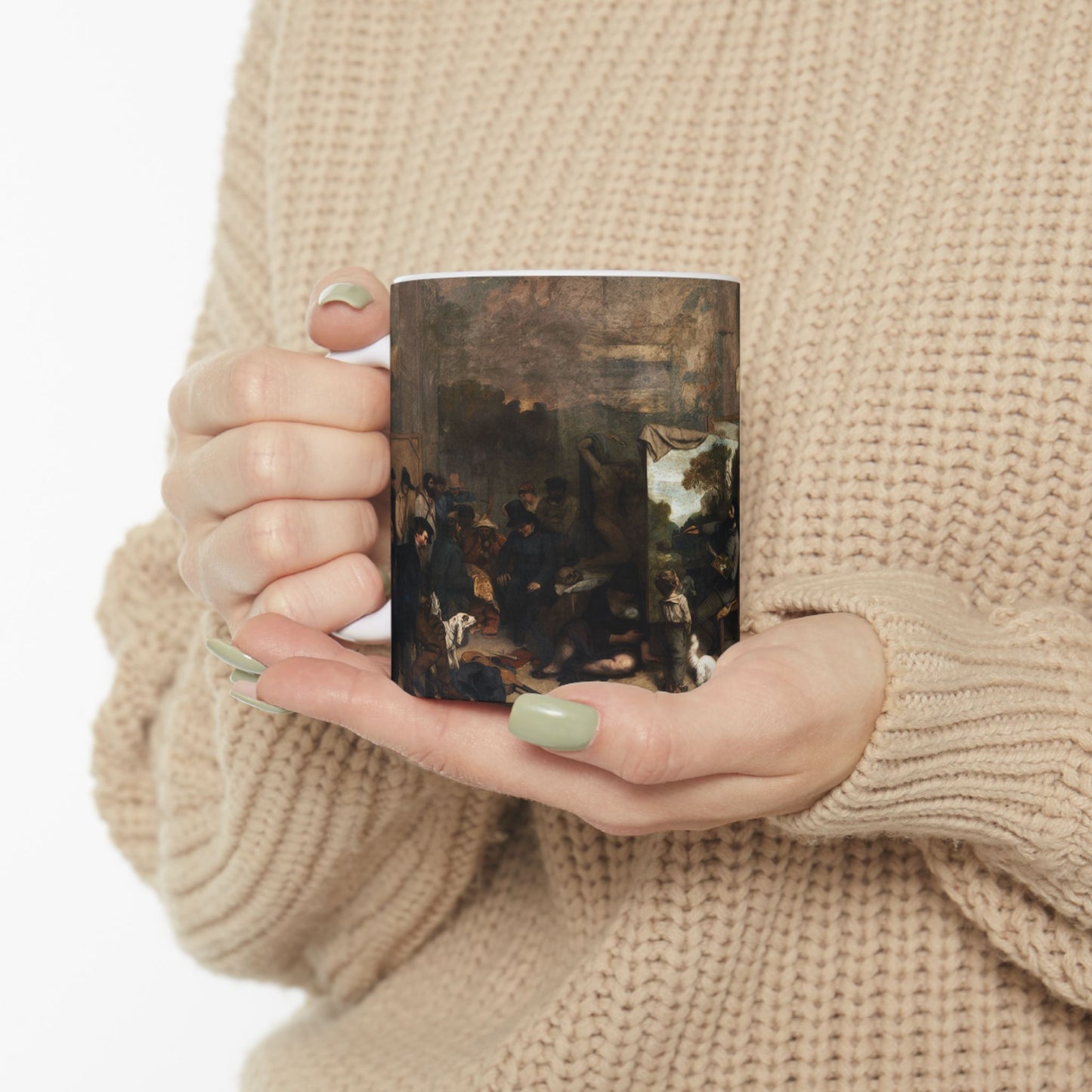 Courbet, Gustave - The Painter’s Studio (1855) - Ceramic Mug