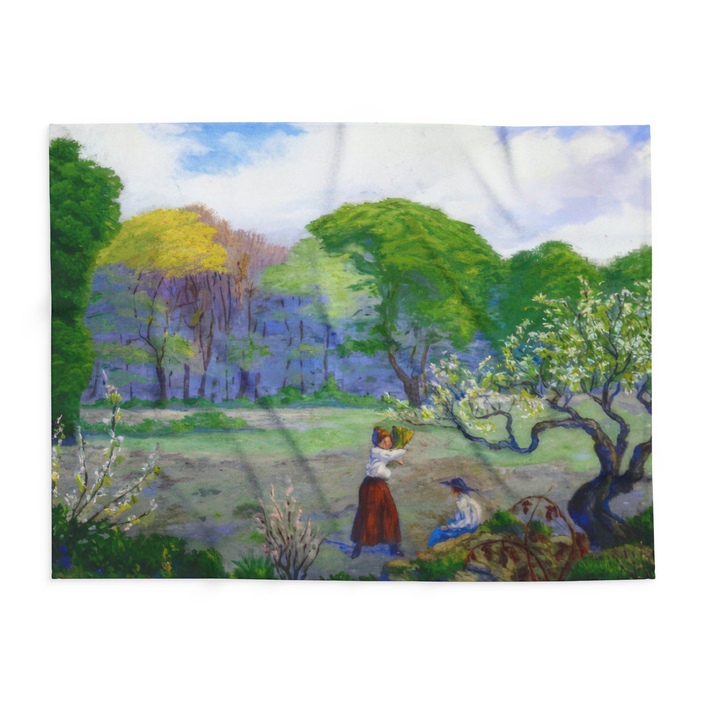 Ranson, Paul - Picking Flowers (1890) - Arctic Fleece Blanket