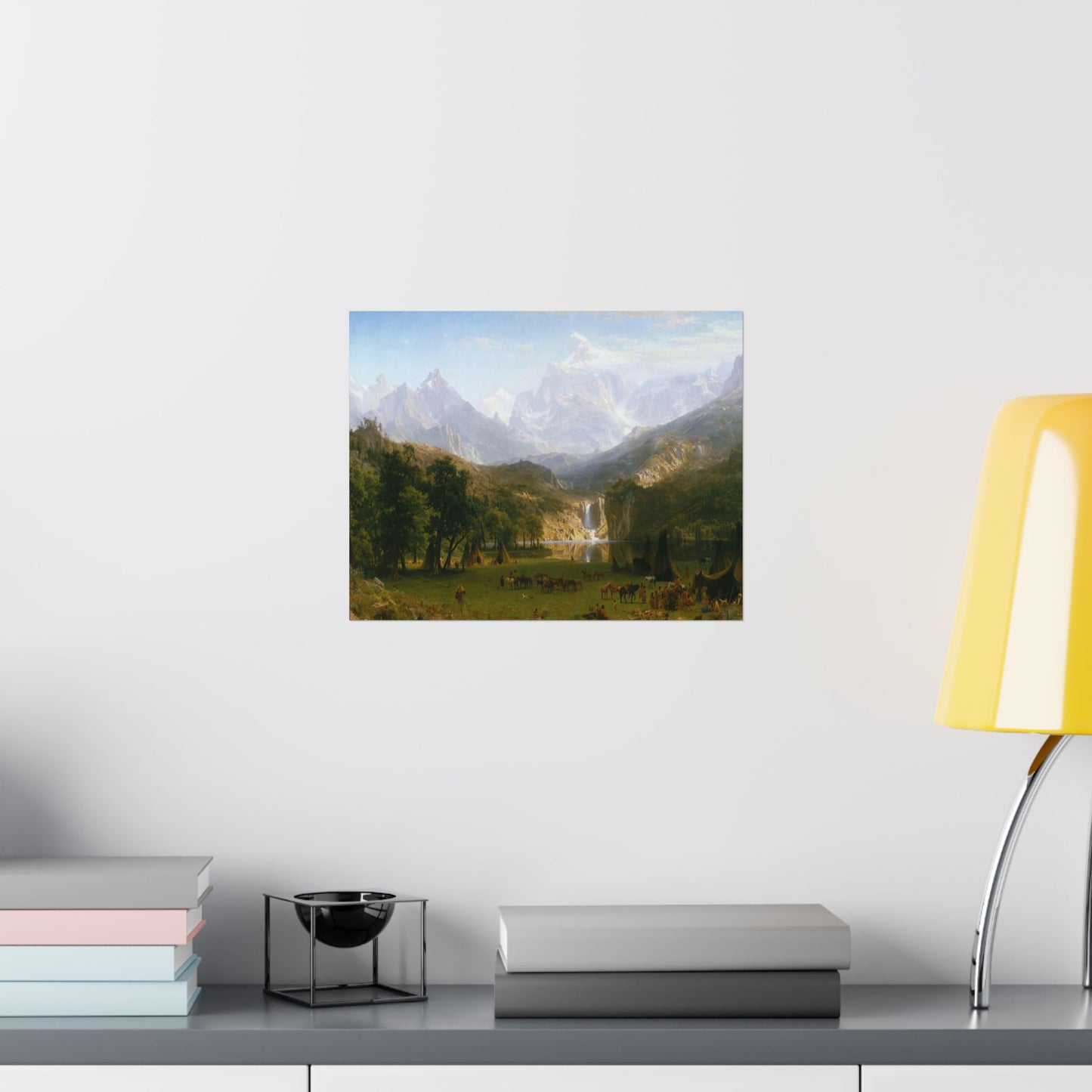Bierstadt, Albert - The Rocky Mountains, Lander’s Peak (1863) - Satin Posters