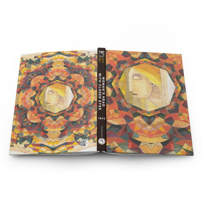 Filiger, Charles - Woman’s Head with Closed Eyes (1893) - Hardcover Journal Matte