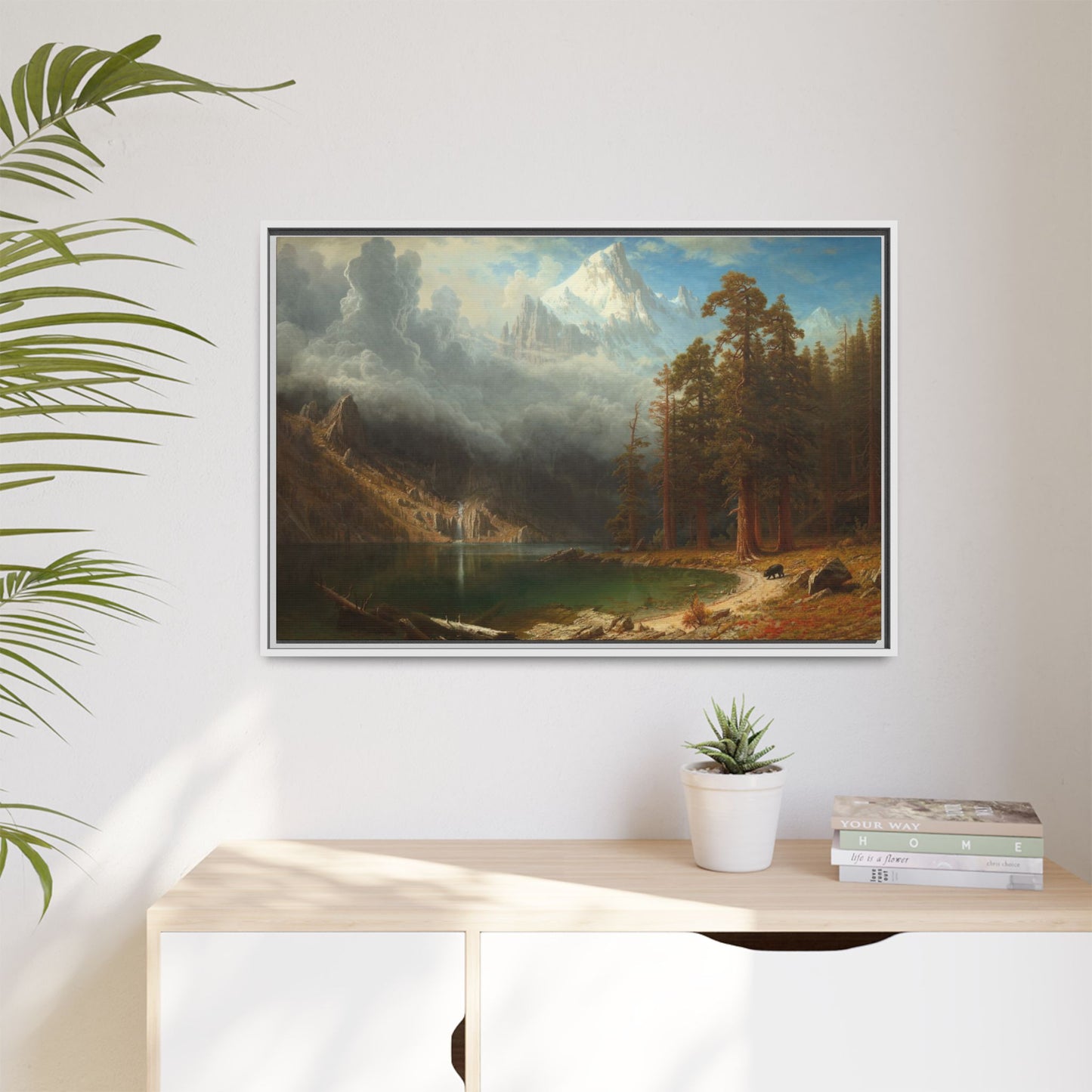 Bierstadt, Albert - Mount Corcoran (1877) - Matte Canvas, Framed
