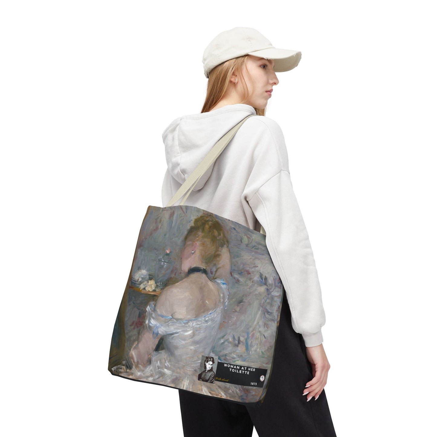 Morisot, Berthe - Woman at Her Toilette (1880) - Tote Bag