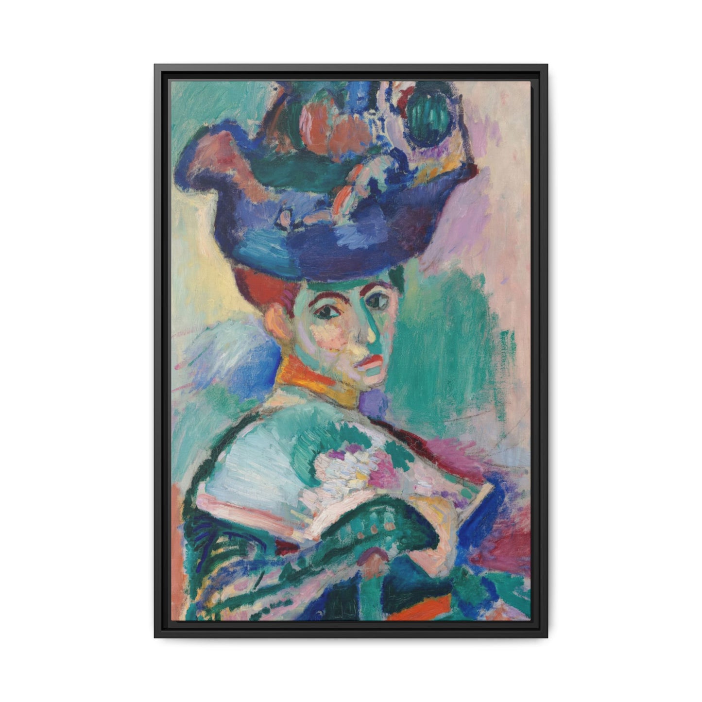 Matisse, Henri - Woman with a Hat (1905) - Matte Canvas, Framed