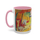 Matisse, Henri - The Joy of Life (1905) - Colorful Accent Mugs