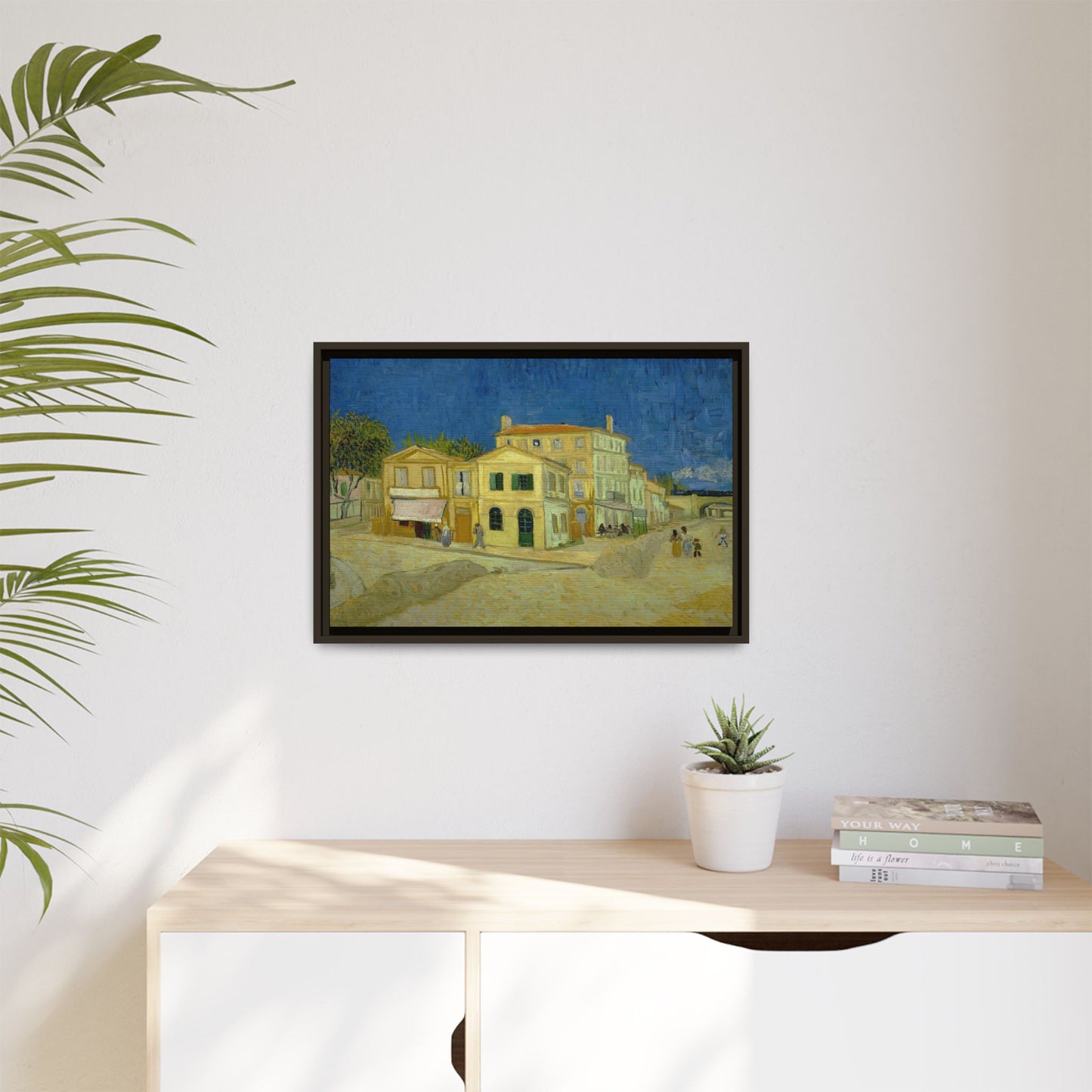 Van Gogh, Vincent - The Yellow House (1888) - Matte Canvas, Framed