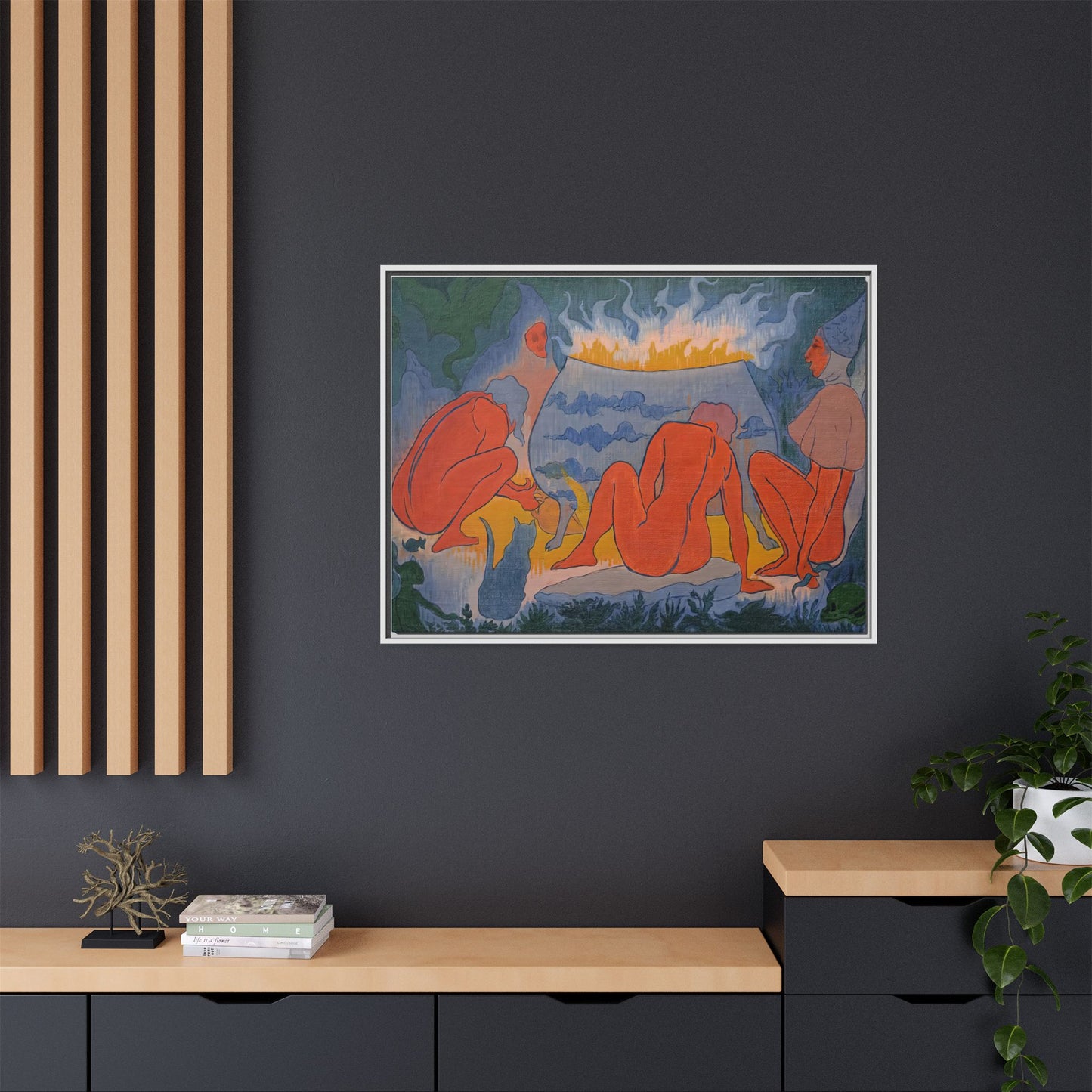 Ranson, Paul - Witches Around the Fire (1891) - Matte Canvas, Framed