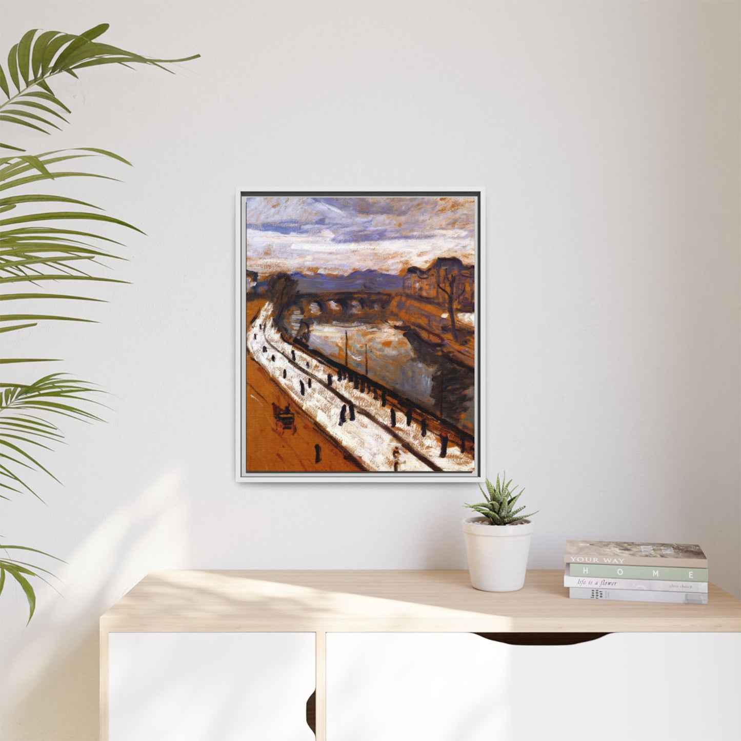 Marquet, Albert - Quai des Grands-Augustins (1905) - Matte Canvas, Framed