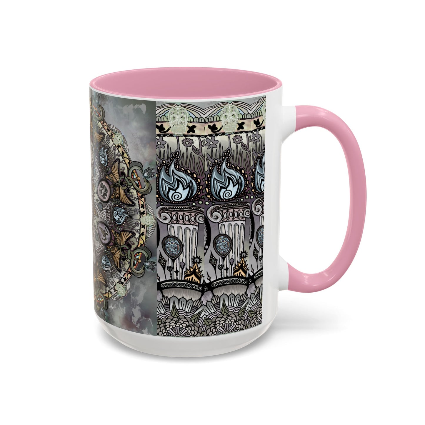 Pacio, Adam - Memento Mori Mandala - Colorful Accent Mugs