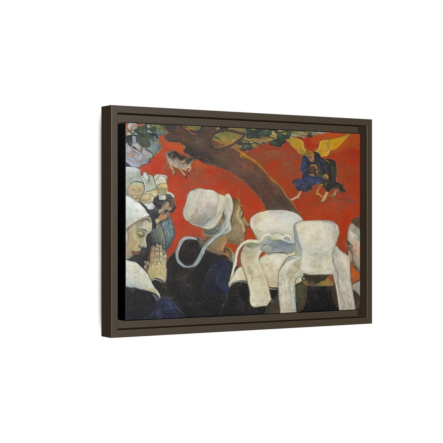 Gauguin, Paul - Vision of the Sermon (Jacob Wrestling with the Angel) (1888) - Matte Canvas, Framed