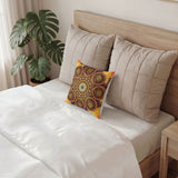 Lion Summer Mandala - Poly Velvet Pillow