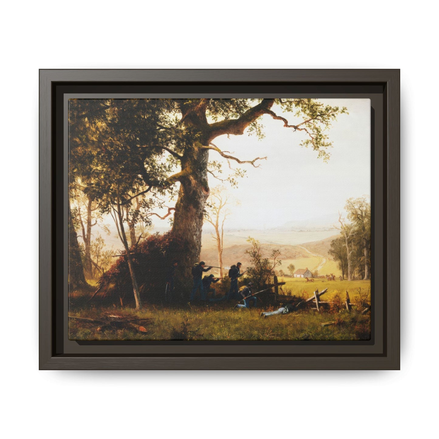 Bierstadt, Albert -  Guerrilla Warfare (1861) - Matte Canvas, Framed