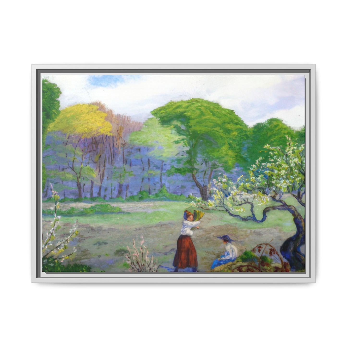 Ranson, Paul - Picking Flowers (1890) - Matte Canvas, Framed