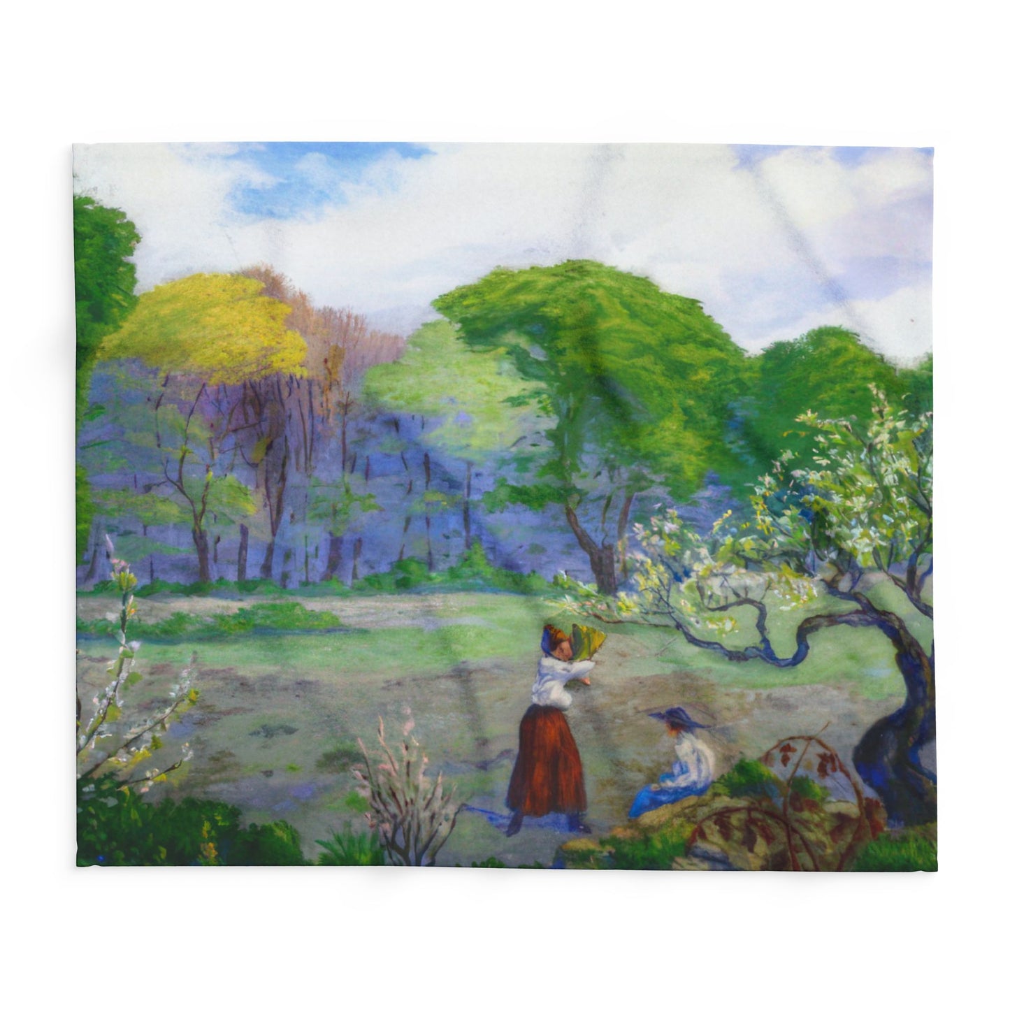 Ranson, Paul - Picking Flowers (1890) - Arctic Fleece Blanket