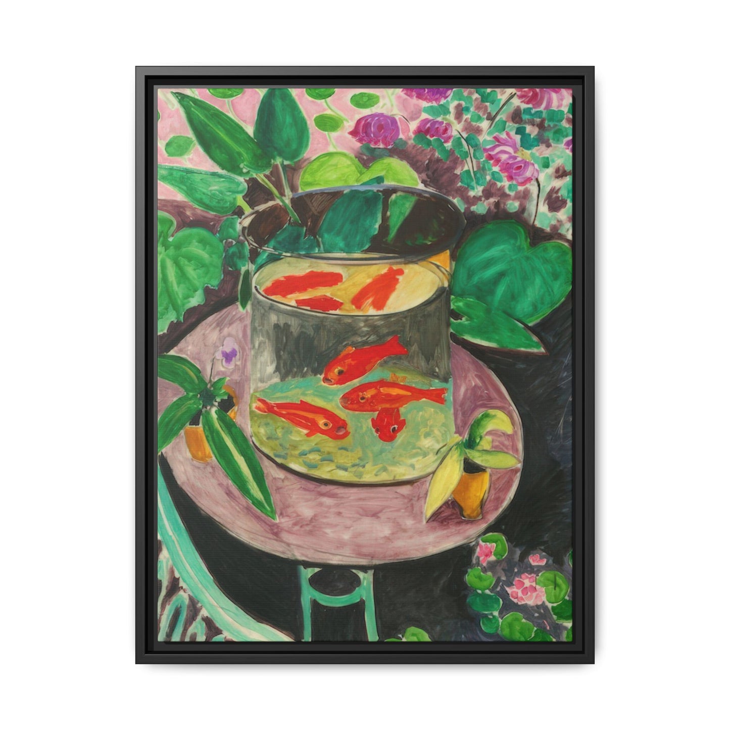 Matisse, Henri - The Goldfish (1912) - Matte Canvas, Framed