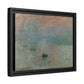 Monet, Claude - Impression, Sunrise (1872) - Matte Canvas, Framed