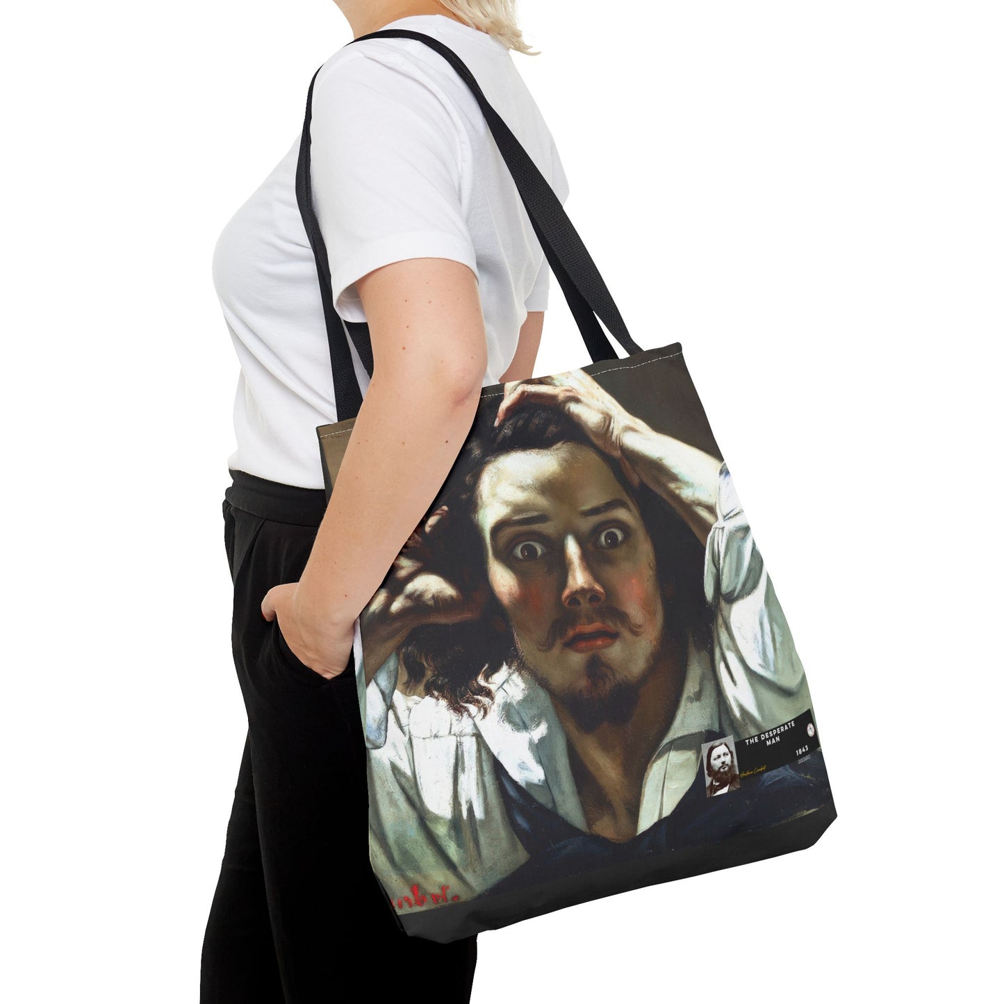 Courbet, Gustave - The Desperate Man (1843) - Tote Bag