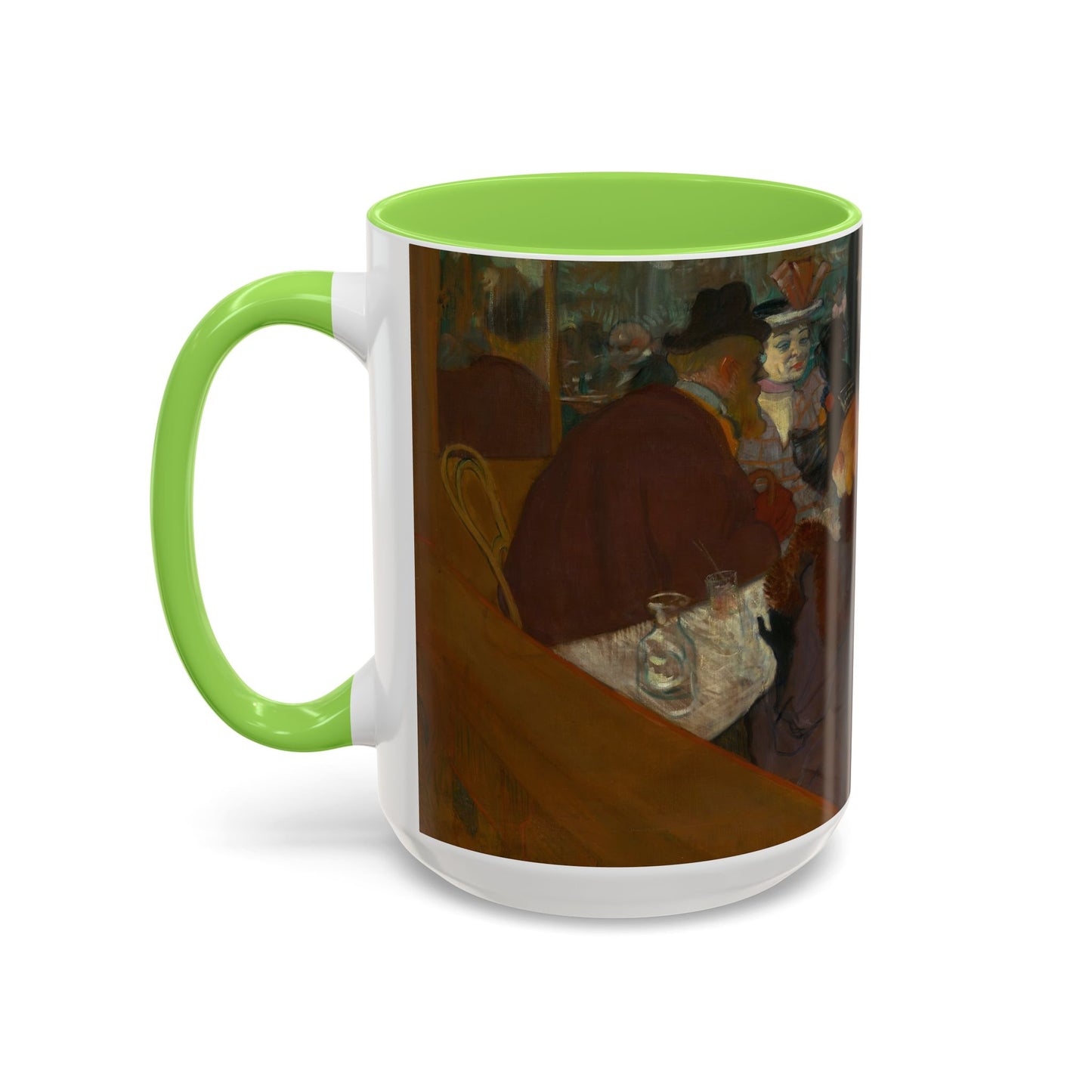 Toulouse-Lautrec, Henri - At the Moulin Rouge (1892) - Colorful Accent Mugs