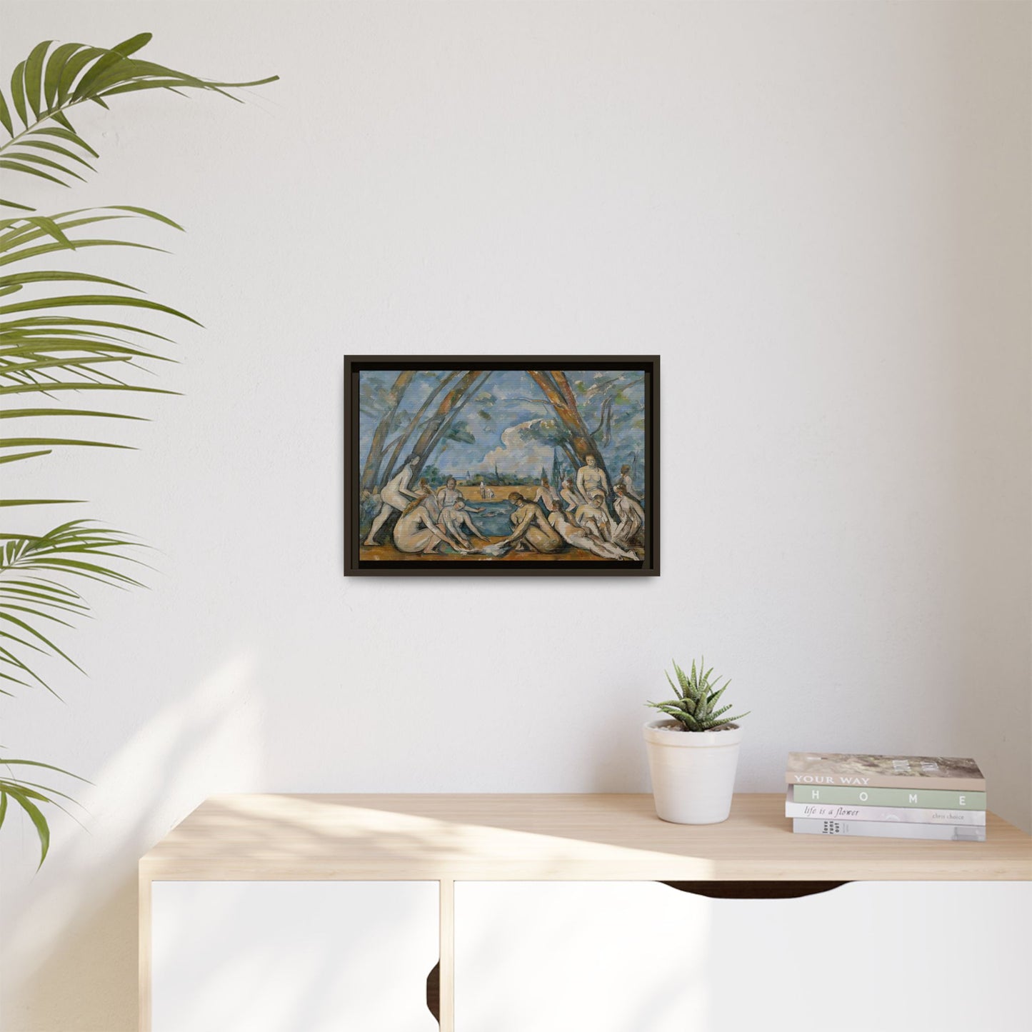 Cézanne, Paul - The Large Bathers (1906) - Matte Canvas, Framed