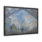 Monet, Claude - Le Gare Saint-Lazare (1877) - Matte Canvas, Framed
