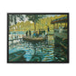 Monet, Claude - La Grenouillere (1869) - Matte Canvas, Framed