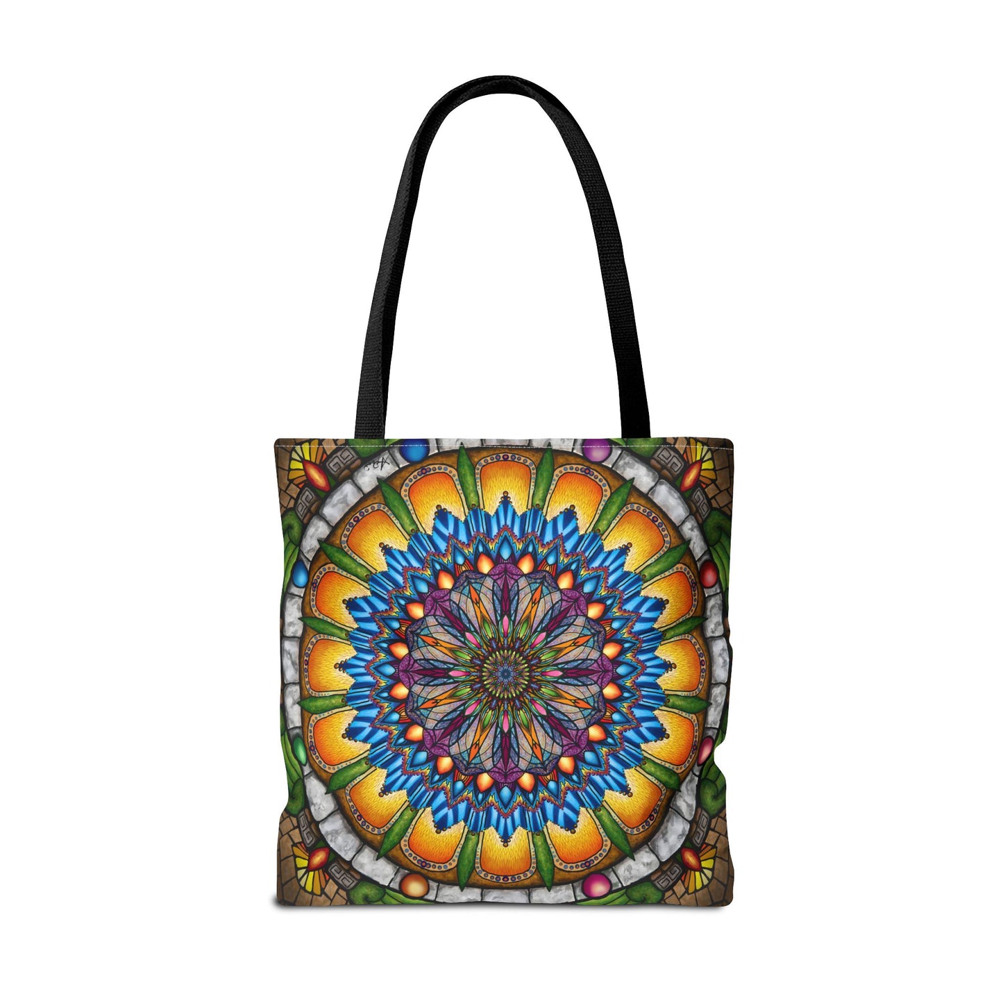 Pacio, Adam - Emerald Arrows Mandala - Tote Bag