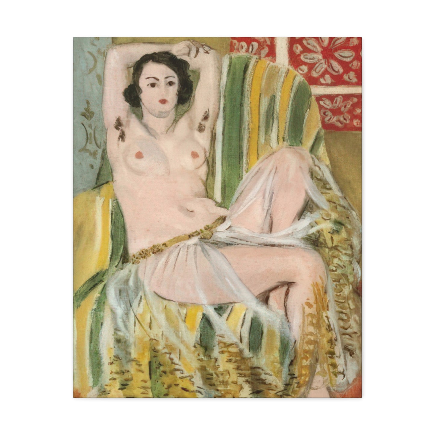Matisse, Henri - Odalisque with Raised Arms (1923) - Canvas Block, unframed