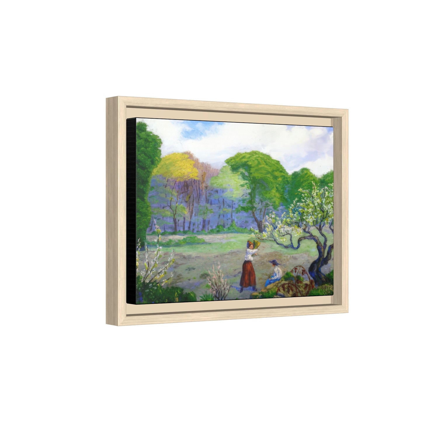 Ranson, Paul - Picking Flowers (1890) - Matte Canvas, Framed