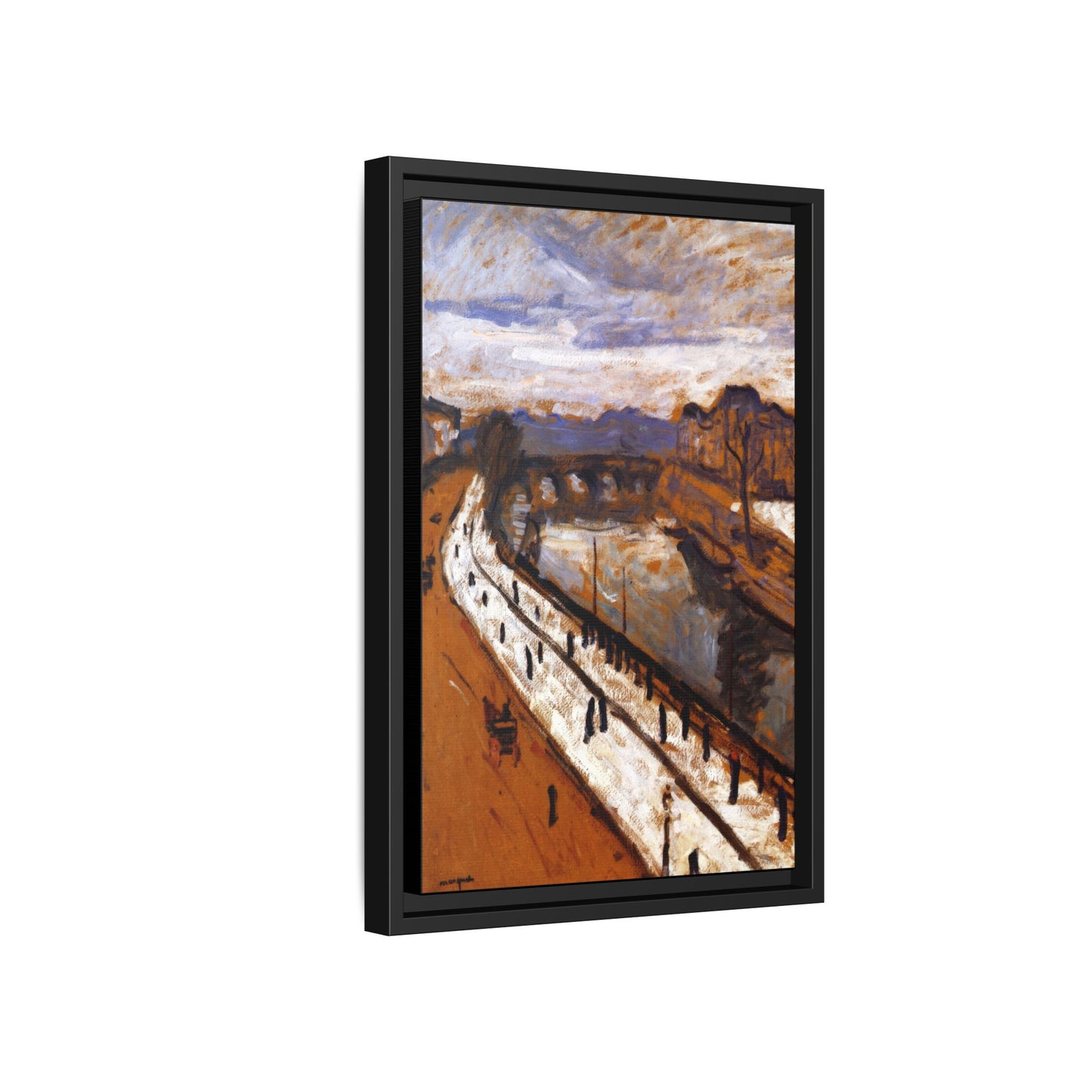 Marquet, Albert - Quai des Grands-Augustins (1905) - Matte Canvas, Framed