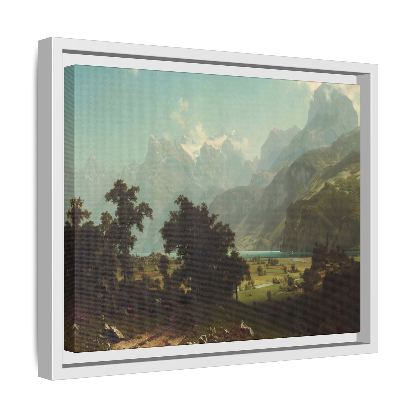 Bierstadt, Albert - Lake Lucerne (1858) - Matte Canvas, Framed