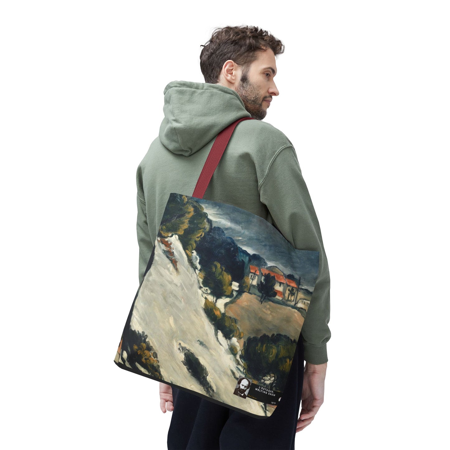 Cézanne, Paul - L’Estaque, Melting Snow (1870) - Tote Bag