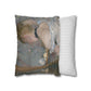 Morisot, Berthe - Woman at Her Toilette (1880) - Suede Square Pillowcase