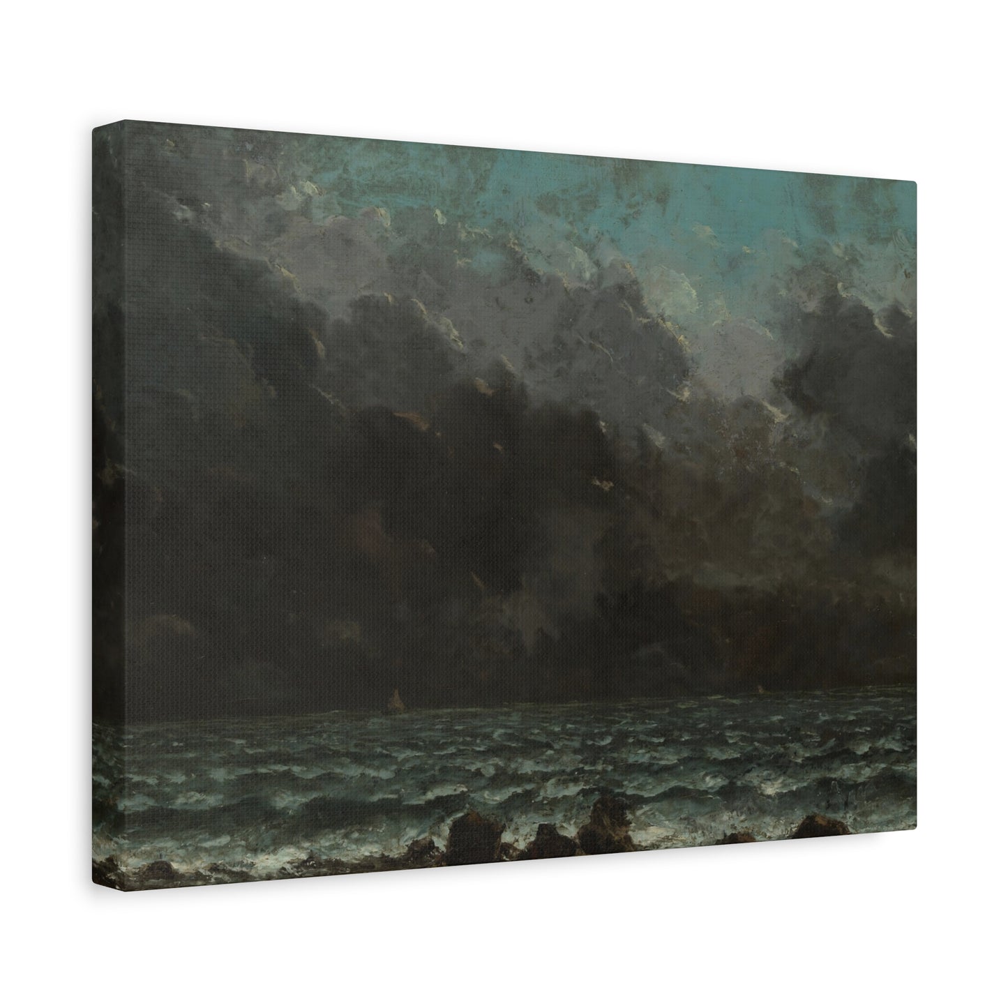 Courbet, Gustave - The Sea (1865) - Canvas Block, unframed