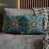 Melek Taus Mandala - Suede Square Pillowcase