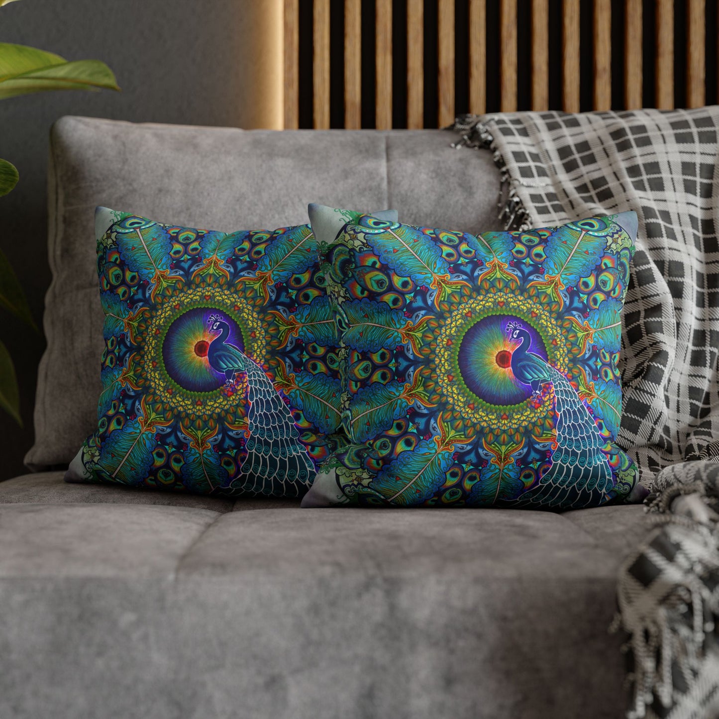 Pacio, Adam - Melek Taus Mandala - Suede Square Pillowcase